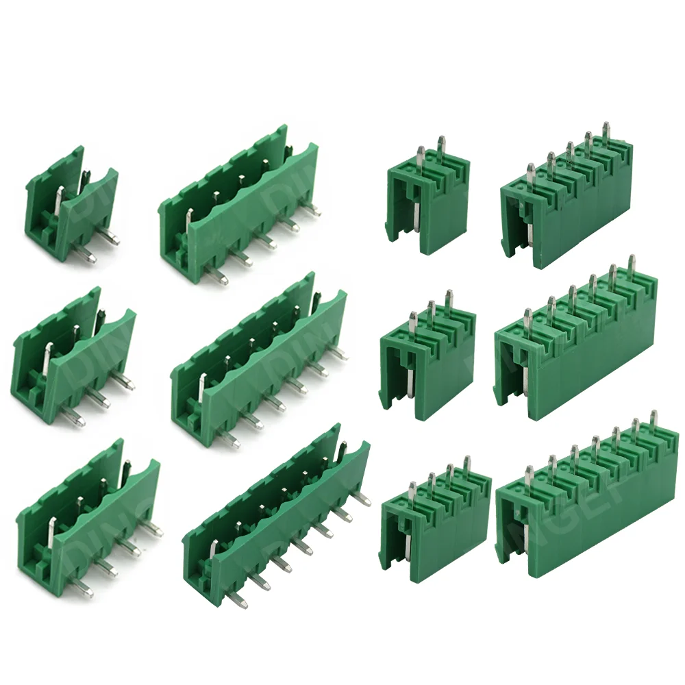 5PCS KF2EDG 5.08mm Opening PCB Plug-in Terminal Block 2 3 4 5 6 7 8 9 10 12 PIN Male Header Wire Connector 2EDG Plug-in