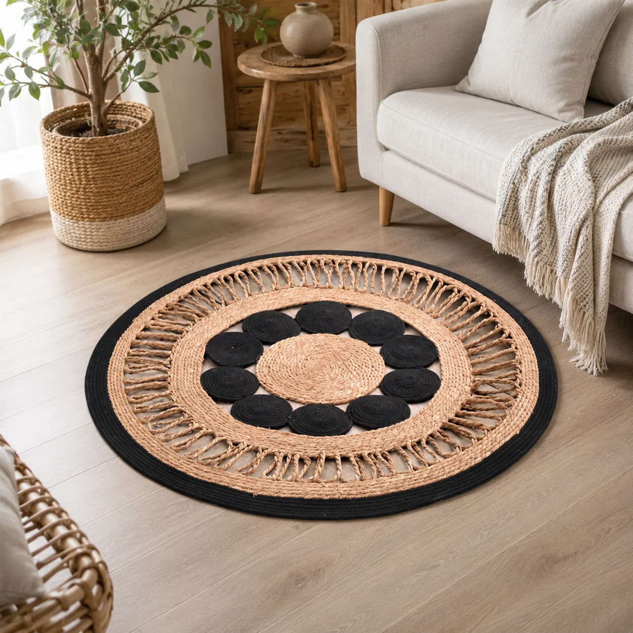 handmade-round-woven-rug-natural-straw-floor-mat-boho-farmhouse-living-room-bedroom-door-area-rug-home-decoration