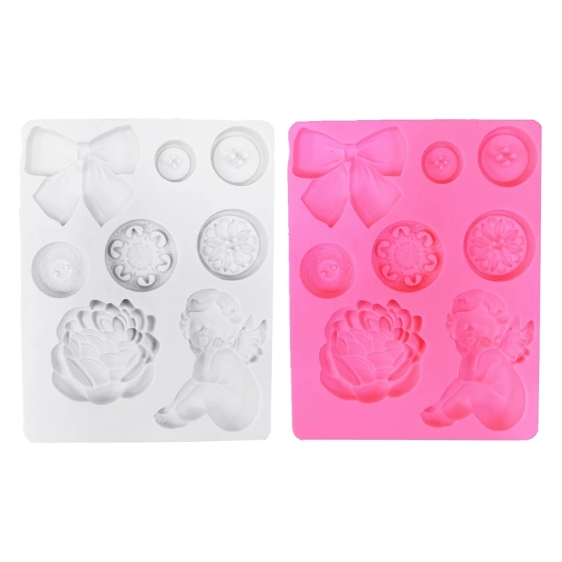 Durable Silicone Molds Crafted For Easy Demold Of Beautiful Rose Angelic Figures For Chocolate And Silicone Crafts D2RD