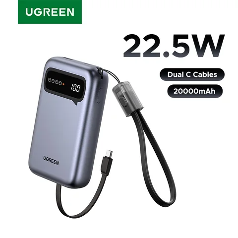 UGREEN 20000 мАч PowerBank с быстрой зарядкой для iPhone 17/16 Pro Max — фото товара
