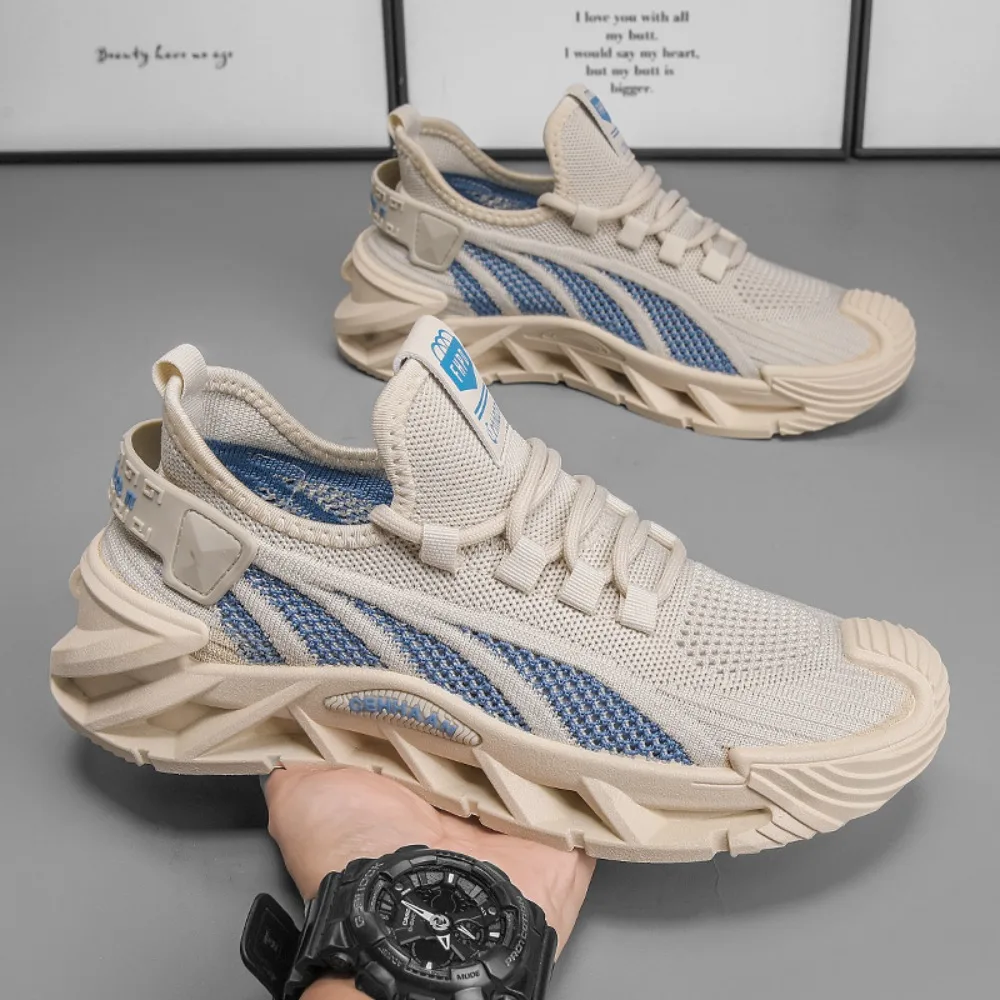 

Летняя мужская спортивная обувь с воздушной сеткой, прочные легкие дышащие кроссовки для бега для повседневной ходьбы, бега, активного отдыха