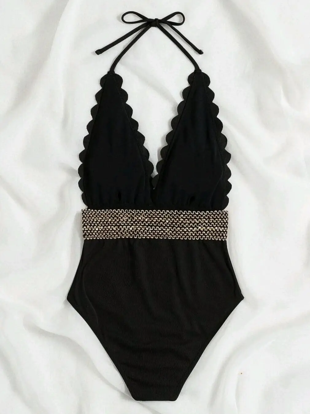 2026 Monokini Leopard One Piece Swimsuit Women Halter Padded Black Swimwear Female Bathers Bathing swimming swim Suit Beachwear