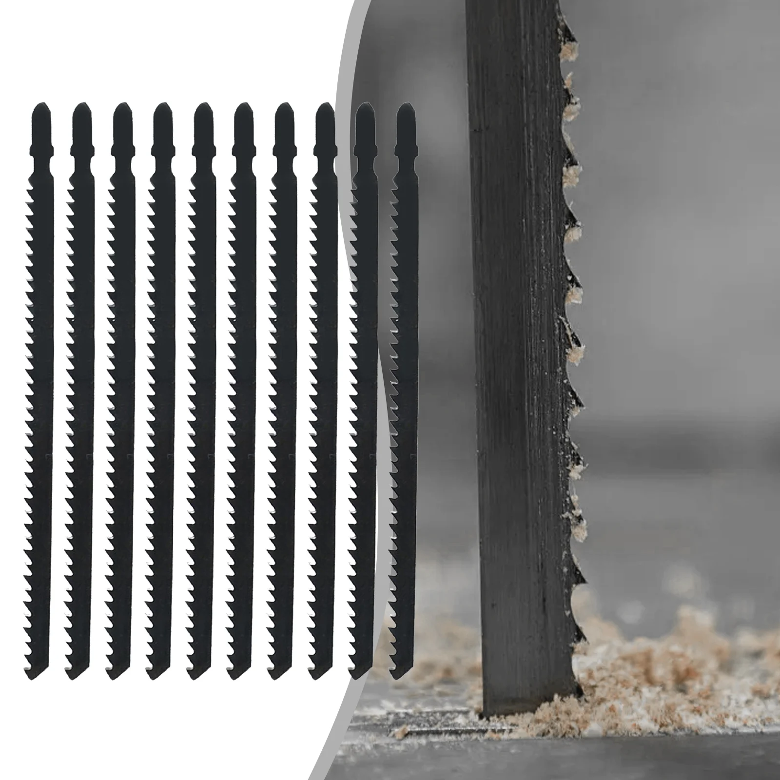 10 Uds T744D 180mm hojas de sierra recíproca de rompecabezas ultralargas juego de corte rápido para madera plástico Metal hojas surtidas carpintería