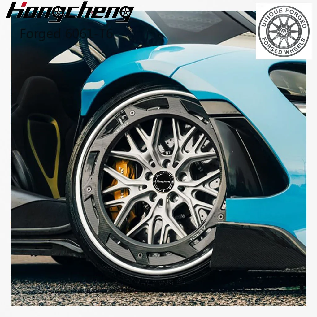 

Новая модель 26-дюймовых колес из углеродного волокна, 22-дюймовые колеса, 5x112, 5x114.3, трехсоставные колеса для