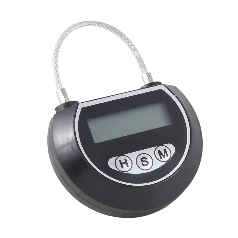 AIAI 3X Electronic Time Lock Timer Lock Container Multi Function Time Lock Bin For Toys Black