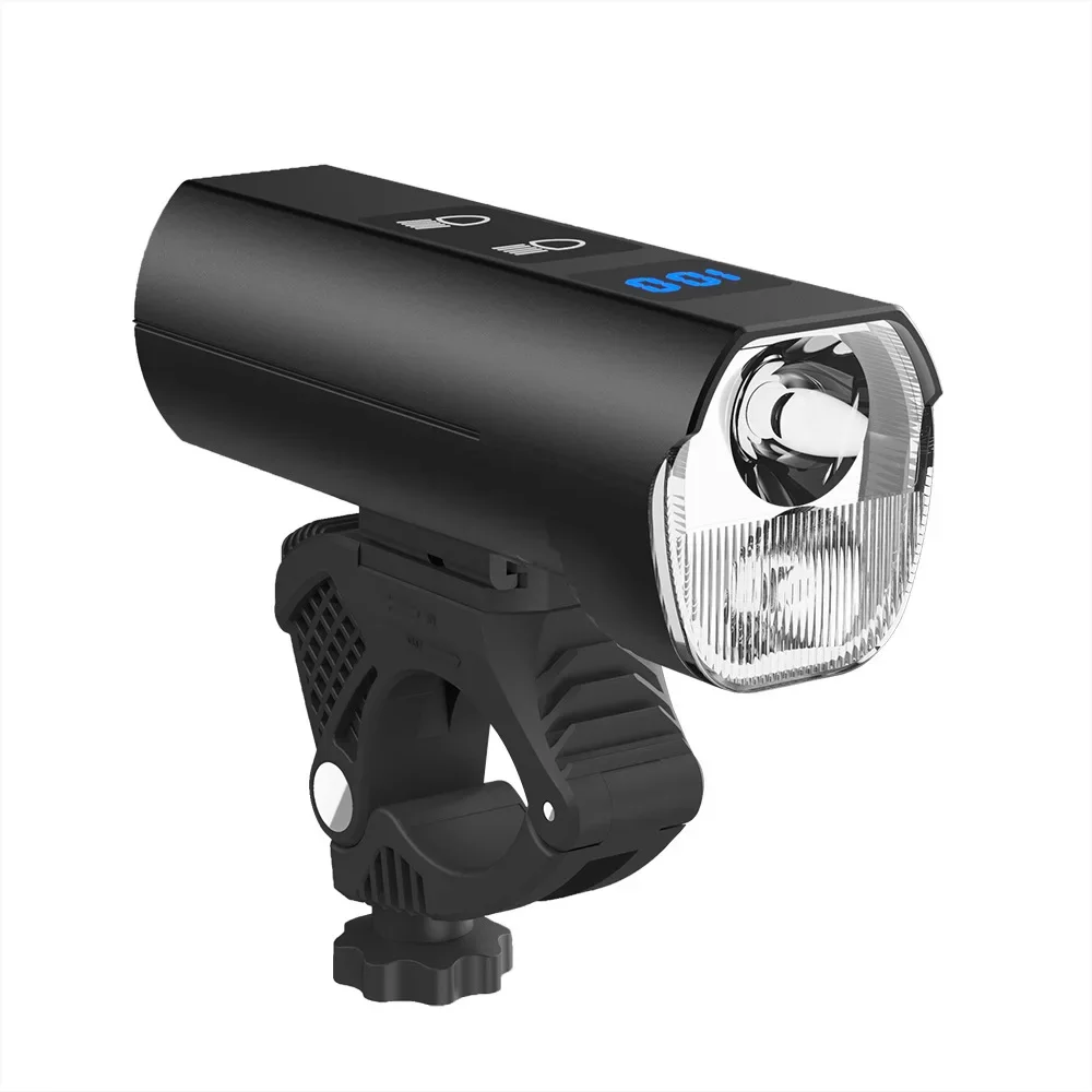 Fietslicht LED Fietskoplampen met hoge helderheid Waterdichte USB-oplaadvermogen Display Fietsverlichting