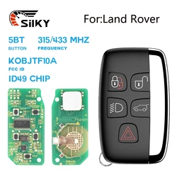 SilKY ID49 PCF7953 Chip 315/433MHz KOBJTF10A Car Remote Key For Land Rover Freelander Discovery 4 Range Rover Sport Evoque