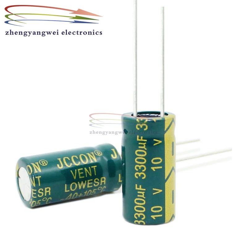 500pcs 10x20mm 10v3300uf High frequency low resistance Electrolytic Capacitor