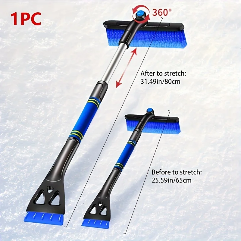 

Car Snow Shovel Extendable Ice Scraper Snow Brush Detachable Windshield Snow Remove Broom Winter Auto Cleaner Tool Accessories