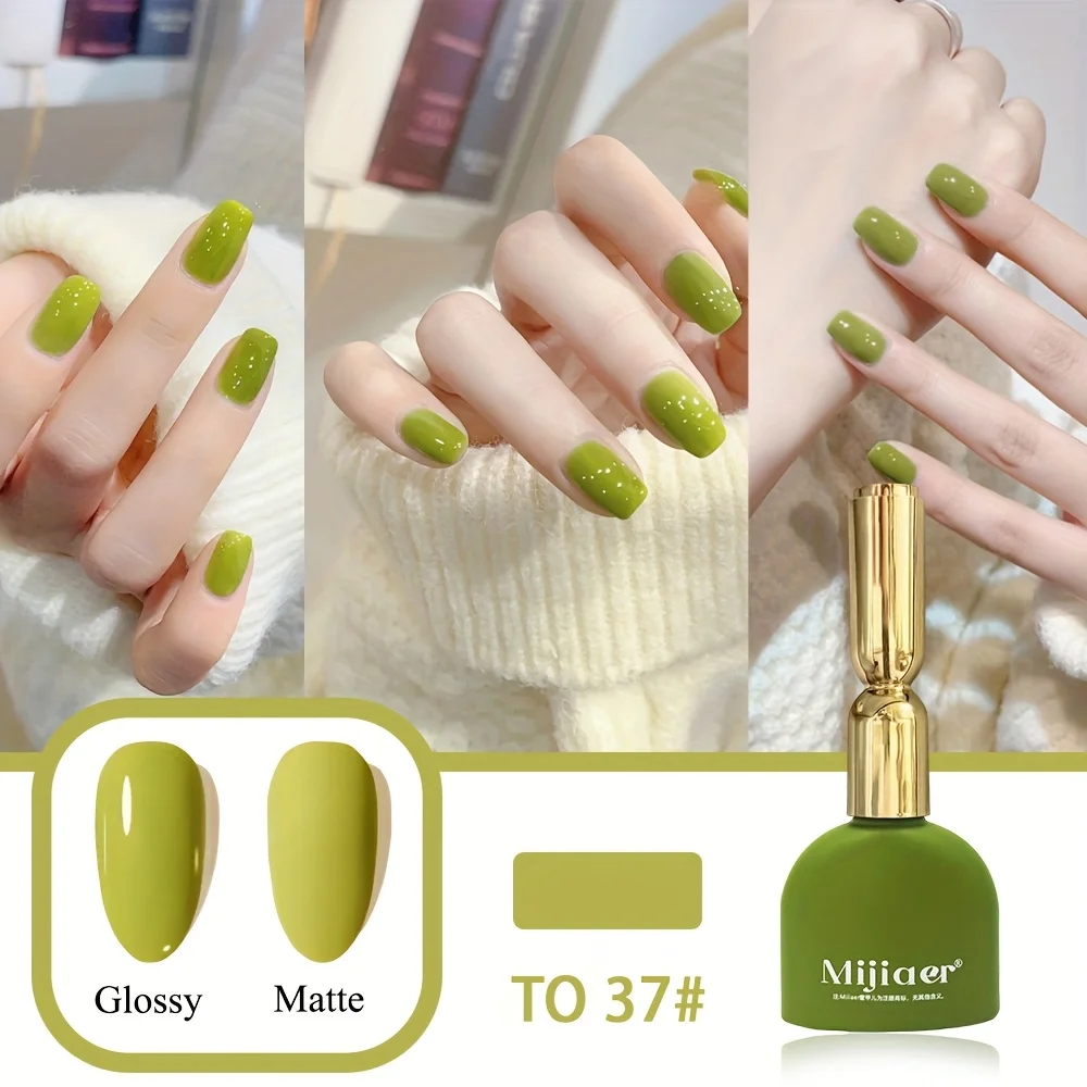 طلاء أظافر جل طويل الأمد بظل أصفر وأخضر ساطع، مثالي كهدية للهالوين وعيد الميلاد، طلاء أظافر سريع الجفاف