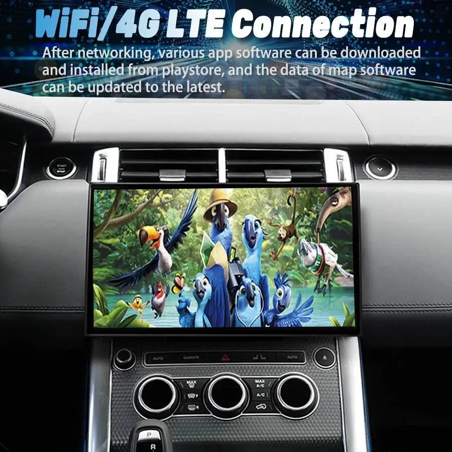 أندرويد 14 بلوتوث DSP ستيريو لاند روفر سبورت L494 2014-2017 الملاحة 11.4 بوصة سيارة الوسائط المتعددة مشغل فيديو رئيس وحدة