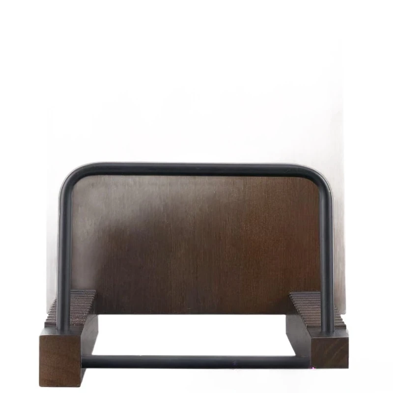 Solid wood record rack, desktop diagonal CD base storage rack, acrylic transparent disc album display rack