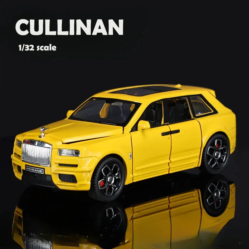 Simulation 1/32 Scale Rolls Royce Cullinan Alloy Car Model Sound Light Children boy Diecast Toy Vehicle Miniature Voiture