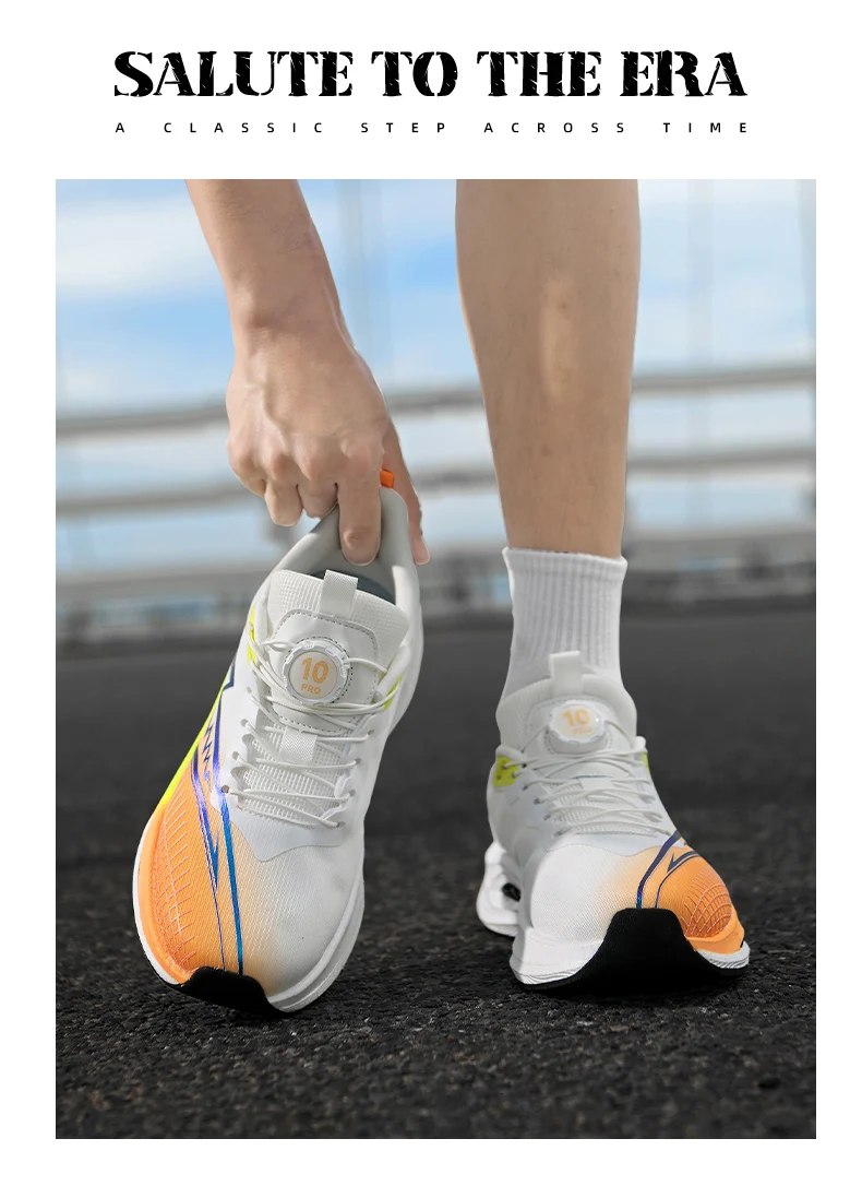 Leistungsstarke Carbonplatten-Rennschuhe für Männer und Frauen, Leichte, Federnde Laufschuhe, Rutschfeste Dämpfende Schuhe für Marathon und Fitnessstudio – Detail 10