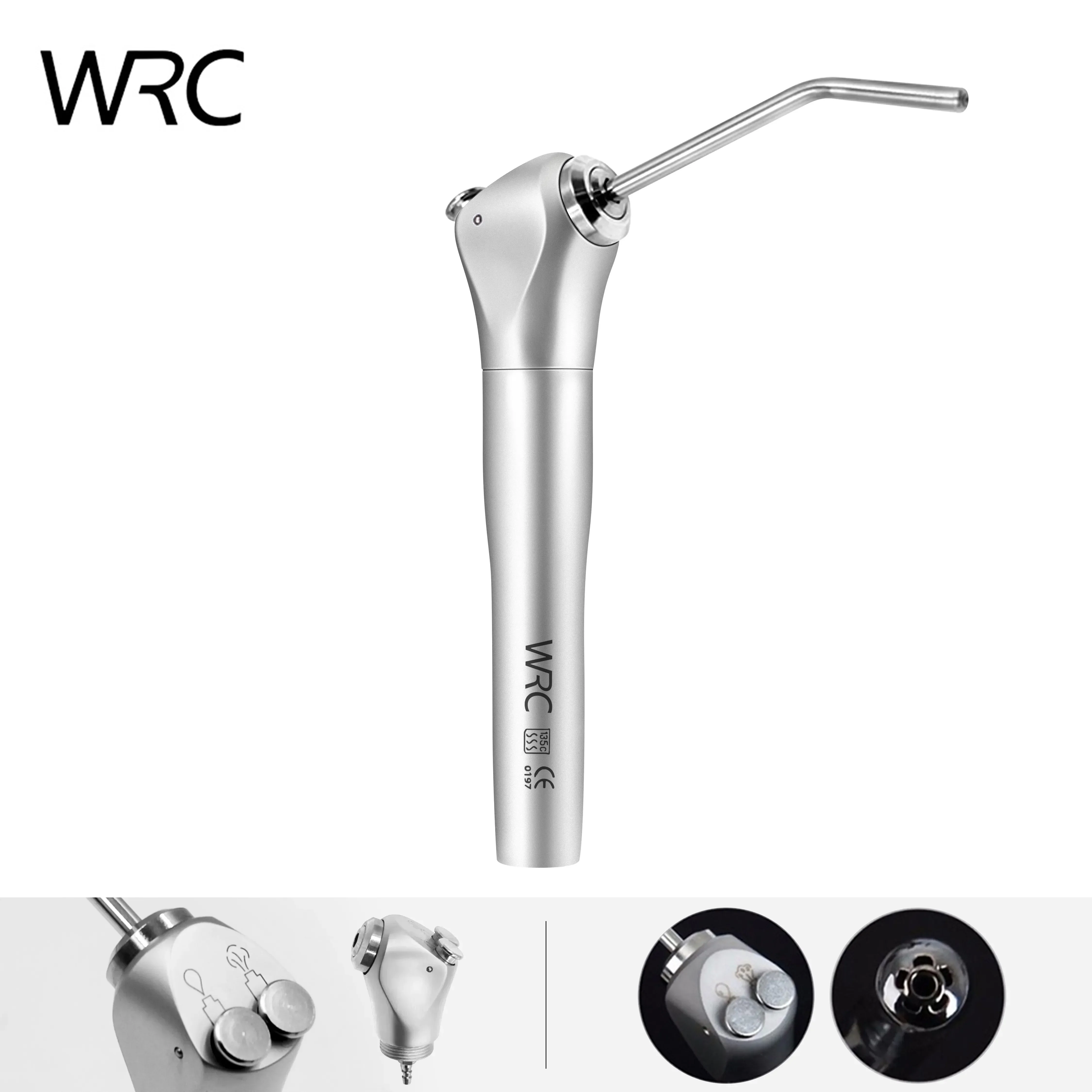 Dental Air Water Spray Triple Way Syringe Handpiece with 2 Nozzles Tips Tubes For Air Triple Syringe Dental Cleaning Equipment