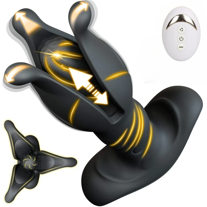 Remote Control Massager Vibrator Sex Toys Anal Plug 9 Tension Shock Flapping Thrusting Vibrating Butt PlugProstate For Gay Toy