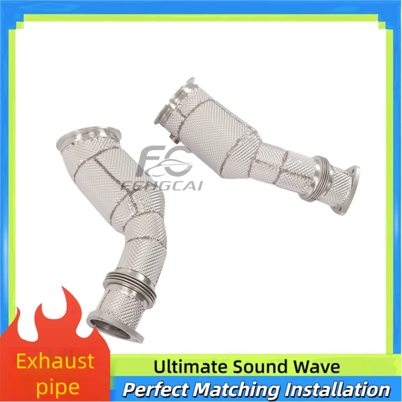 

High-flow Sport Catalytic Converter for Aston Martin DBS 2019 DBS1 5.2T V12 Stainless Steel with Insulated Downpipe Exhaust