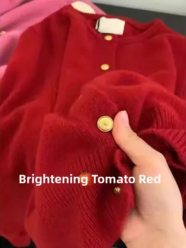 

Очень большой вязаный свитер с мехом медведя 2300, женский маленький свитер Fraance, осенне-зимняя верхняя одежда, теплая одежда