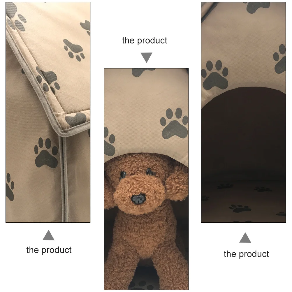 

The Dog Folding Kennel Portable Mattress Built Built-in Sponge Small Pet Tent