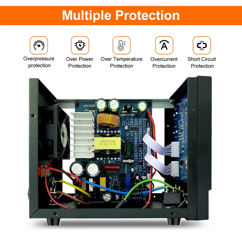 Wanptek 30V 10A zasilacz prądu stałego regulowany cyfrowy wyświetlacz laboratoryjny zasilacze Regulator napięcia 30V 60V 5A naprawa DPS3010U