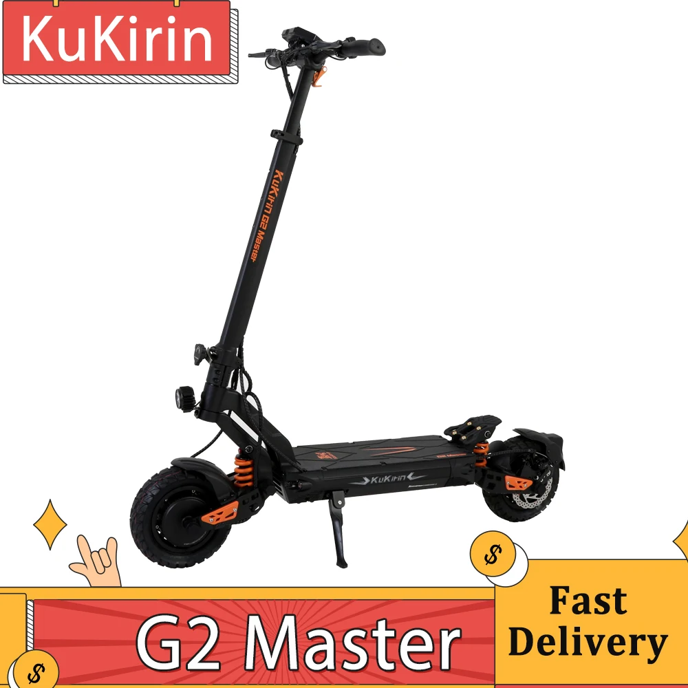 KUKIRIN G2 Master 10 Inch Tire Off-Road Electric Scooter 2*1000W Motor 52V 20.8Ah Battery 70km Max Range 60km/h Max Speed