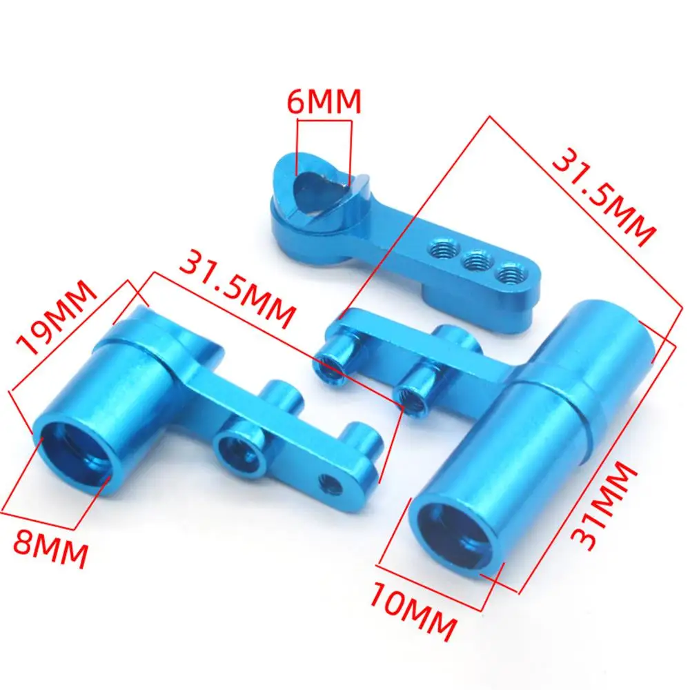 Metal Aluminum Blue Full Set Upgrade Parts Shock Absorber CVD Chassis Gear for HSP 1/10 Scale RC Car Monster Truck 94108 94111