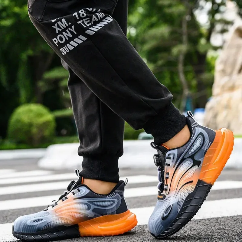 Men Steel Toe Safety Work Boots Indestructible Construction Safety Boots Puncture Proof Male  Protective Footwear Work Shoes