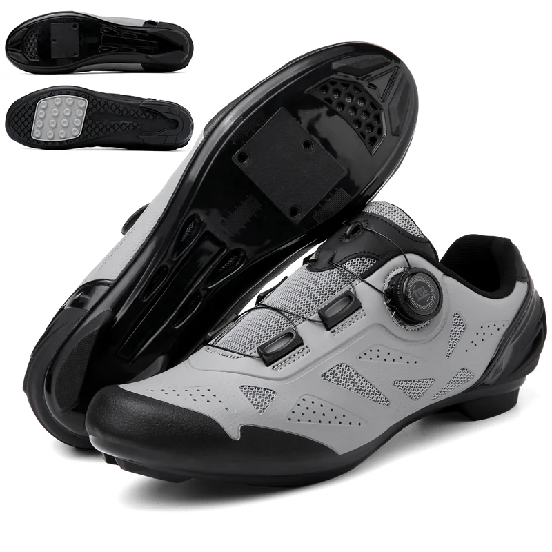men's road cycling Sneaker self-locking non-slip breathable racing shoes Suitable For Road Mountain Bike Competition Training