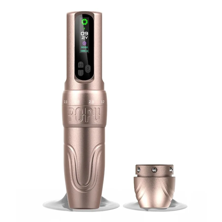 

Беспроводная тату-машинка 2,03,5 мм, 6 ходов, пистолет-ручка с бесщеточным двигателем и аккумулятором 1600 мАч для SMP Tattoo, бровей, губ, стрижки