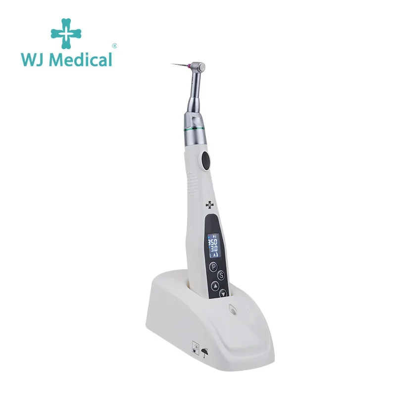 SJ Dent Wireless Led ROOt Canal 16:1 Reduction Contra Angle Endomotor Reciprocating Endodontic EU-Plug Endo Motor Equipment