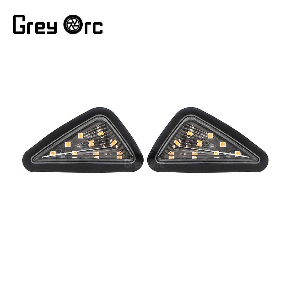 

Universal Moto LED Turn Signals Lights Smoke Triangle Flush Mount Flasher Lamp Motorbike Blinker Light For BMW Yamaha Suzuki