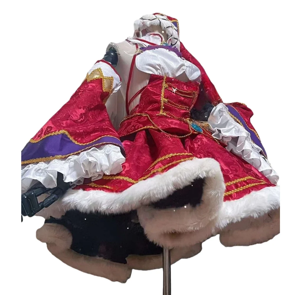 AGCOS حجم مخصص إعادة: الحياة في عالم مختلف من الصفر إميليا تأثيري ملابس عيد الميلاد فستان ازياء تأثيري مخصص