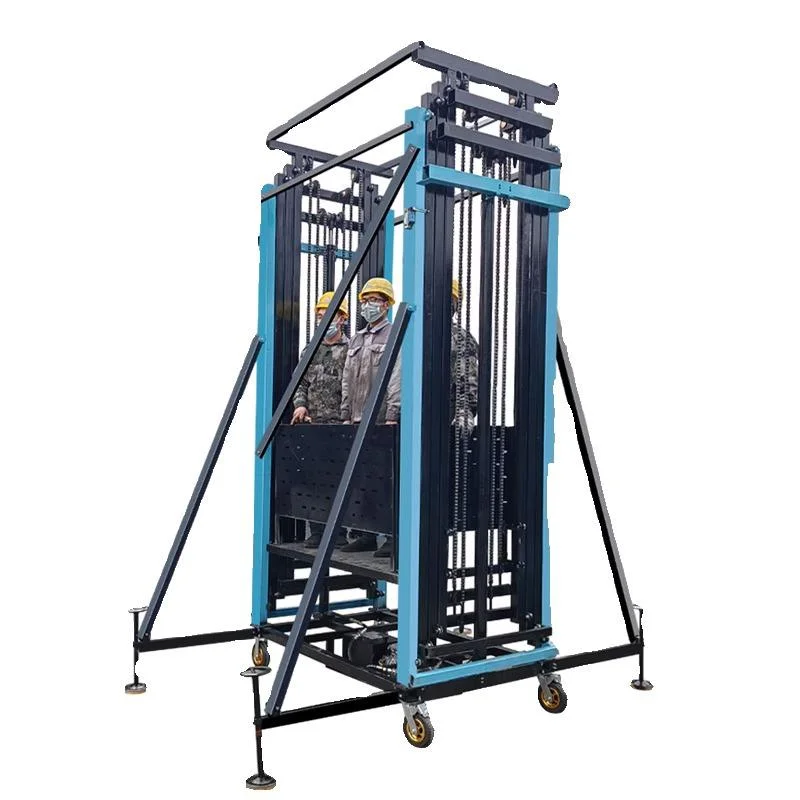 

Hydraulic Electric scaffolding Lifting platform Warehouse Cargo elevator Decoration Remote control Mobile Foldable