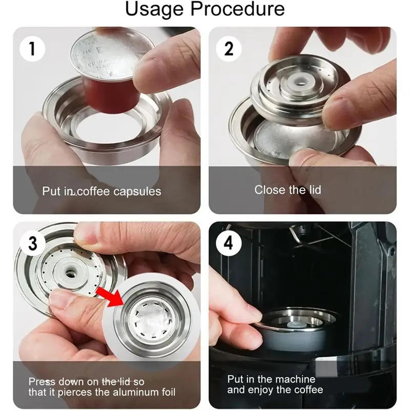 @@AB07 Hot Use For Coffee Machine Compatible Adapter For Coffee Pods, Switch Capsule Type Easy Insertion, Hassle-Free For