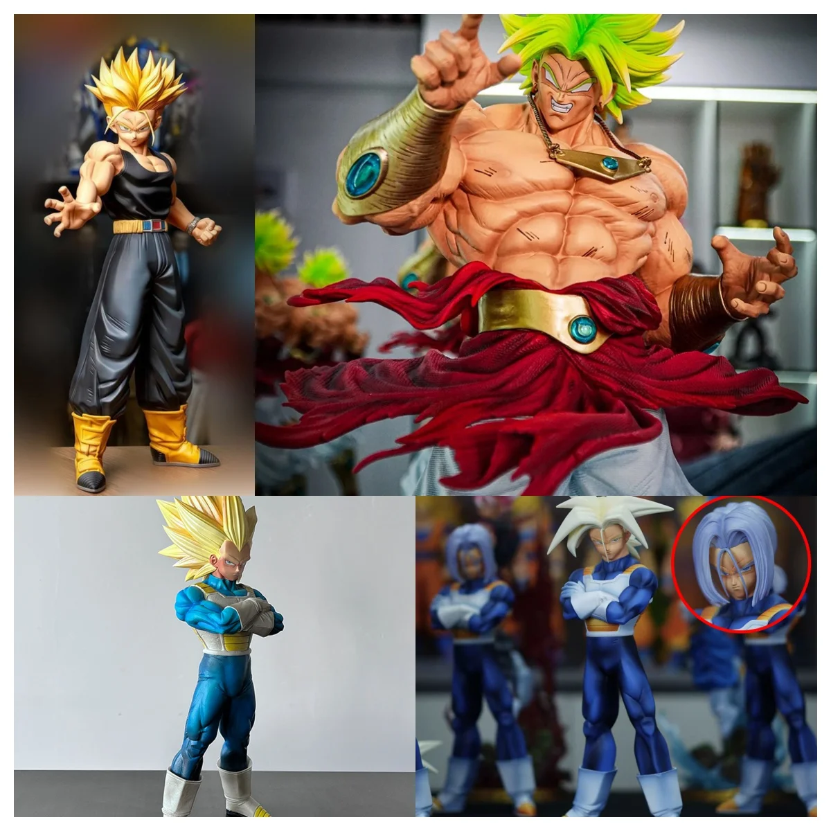 

New Dragon Ball Anime Figure Saiyan Trunks Vegeta Broly Figurine Model Statue Doll Collection Decoration Toy Birthday Gift
