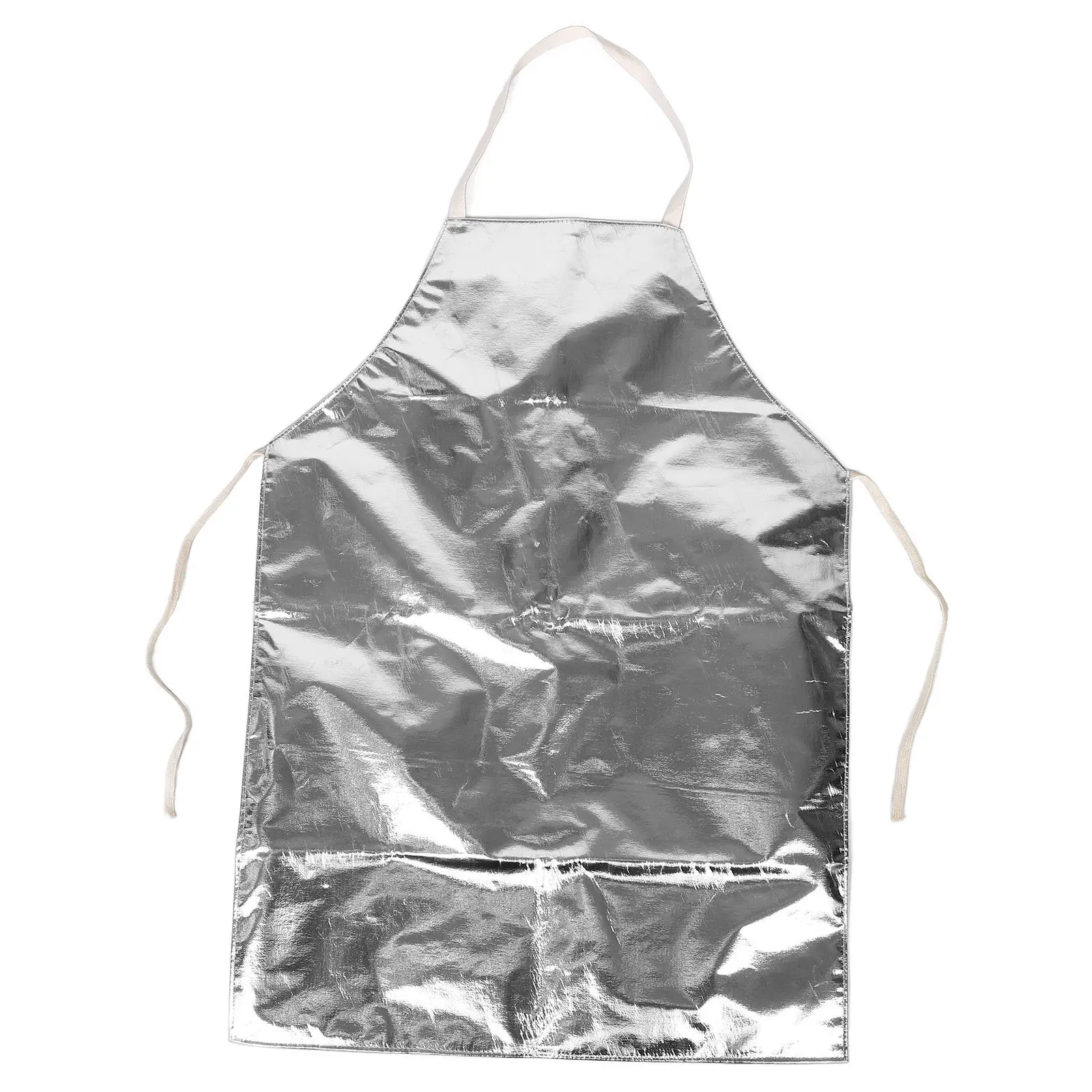 

Aluminum Foil Insulated Safety Apron Heavy Duty Heat Resistant Protective Apron for Welding Industrial Smelting Cooking Grilling