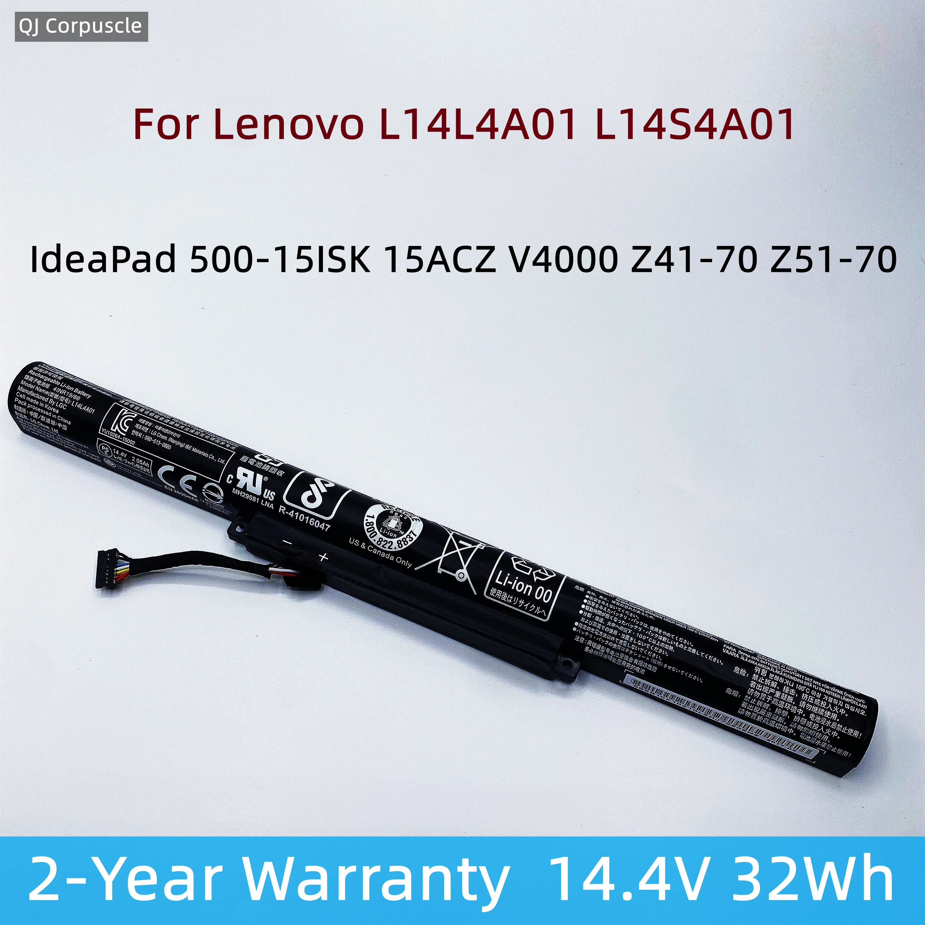 New Original L14L4A01 L14M4A01 Laptop Battery For Lenovo IdeaPad 500-15ISK 15ACZ V4000 Z41-70 Z51-70 L14M4E01 L14S4A01 L14L4E01