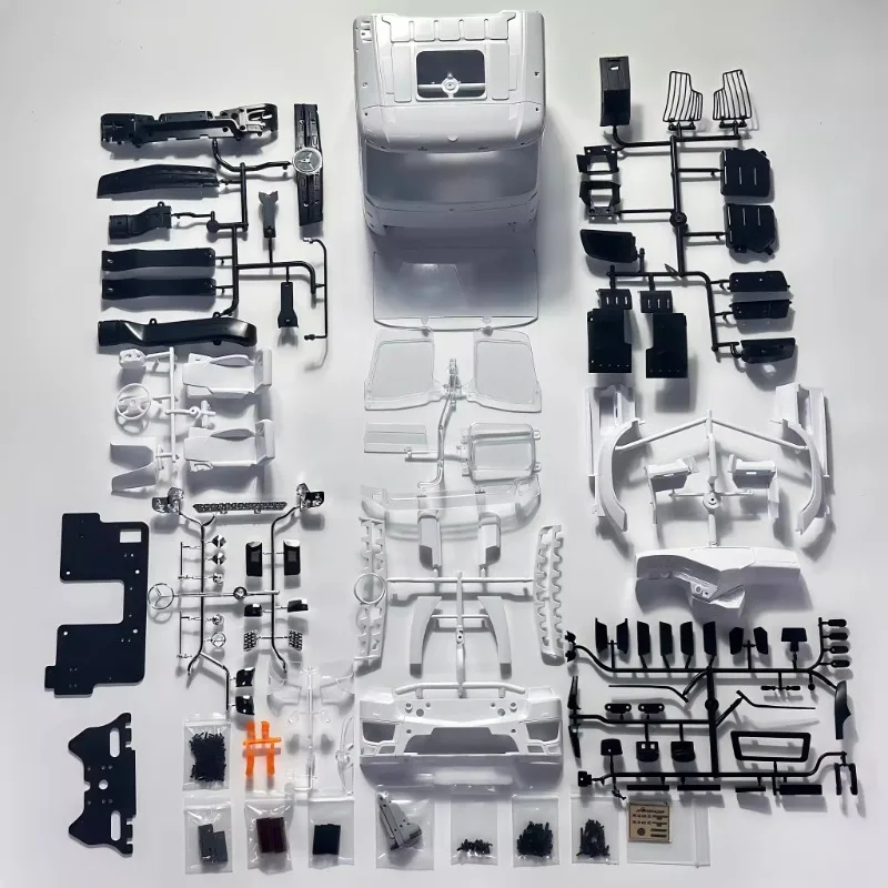 

Пластиковый ABS инженерный корпус автомобиля, модификация «сделай сам» для 1/14 Tamiya RC грузовик с прицепом, самосвал Mercedes-Benz Actros 3363, детали