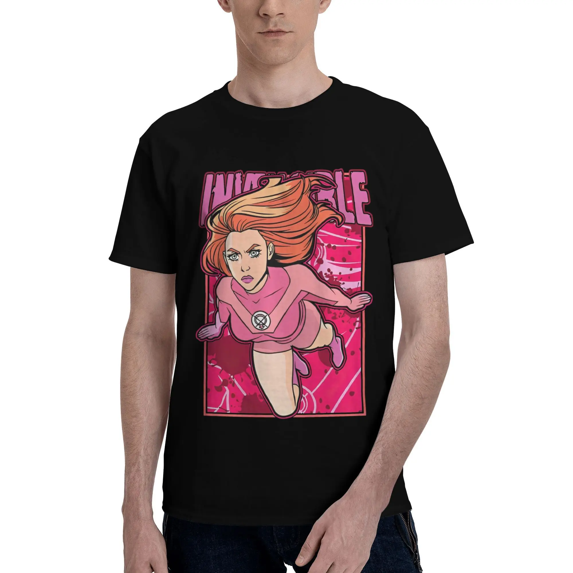 

Atom Eve From Invincible T Shirts Men 100% Cotton Vintage T-Shirts Crewneck Tees Short Sleeve Clothing Adult