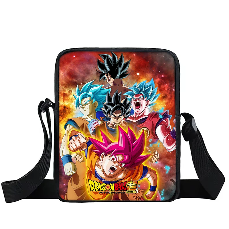 Dragon Ball Goku Boy Girls Printed Shoulder Messenger Bag Handbag Jersey Number Phone Bag Shopping Bag for Boys Girls Best Gift