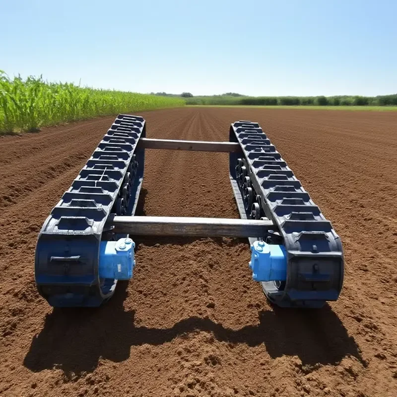 Hot Sale High Quality Steel Crawler Track Chassis with Rubber Track for Excavator Dumper Undercarriage Platform 1 Year