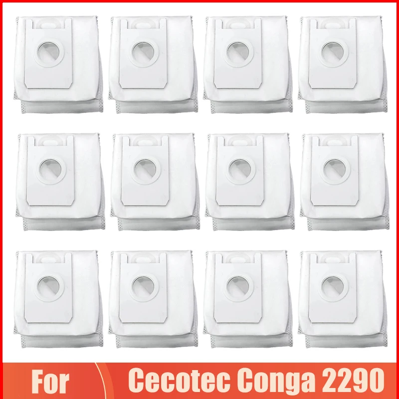Мешки для пыли для роботов-пылесосов Cecotec Conga 2290, сменные нетканые мешки для пыли, бумажные фильтры для пыли, запасные части, аксессуары