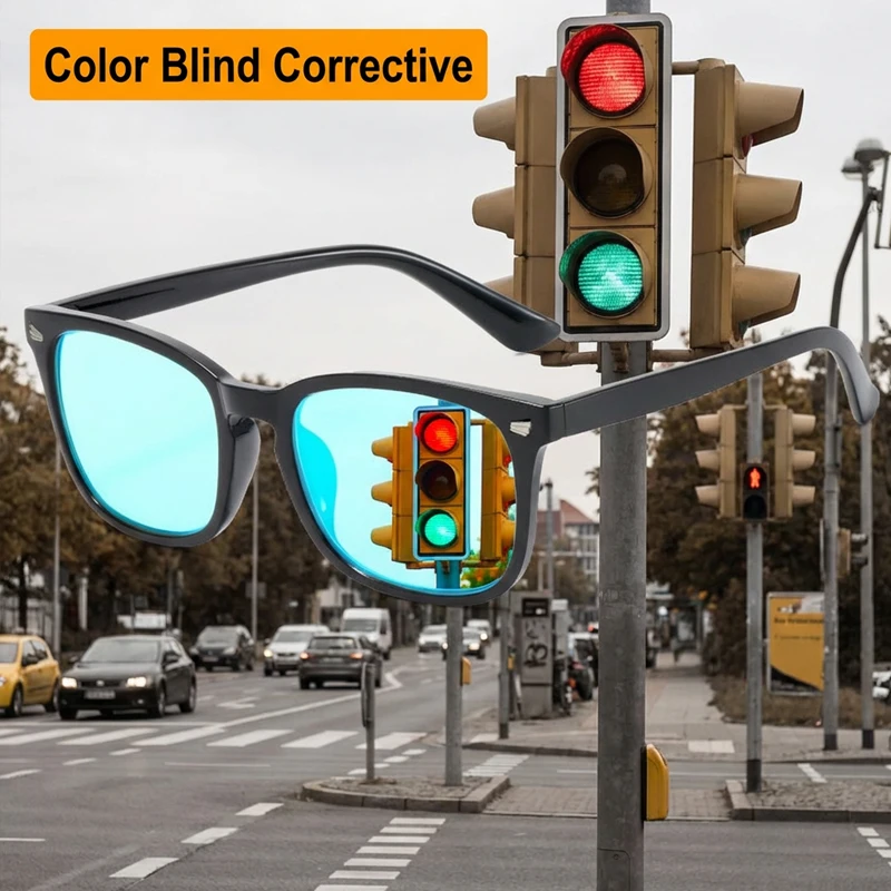 Red Green Color-blindness Glasses Men Women 2025 Luxury Brand Color Weakness Blind Weak Correction Driver Glasses For Daltonism