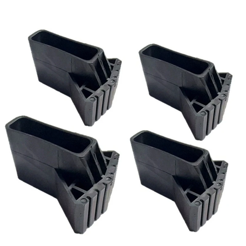 Replacement Ladder Foot Covers 4 Pack Plastic Ladder Leg Sleeves with Slip On Design for Stable Contact and Hard Floor M4YD