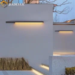 Modern outdoor long wall lamp waterproof villa garden exterior wall balcony lamp courtyard lamp LED long strip lamp IP65