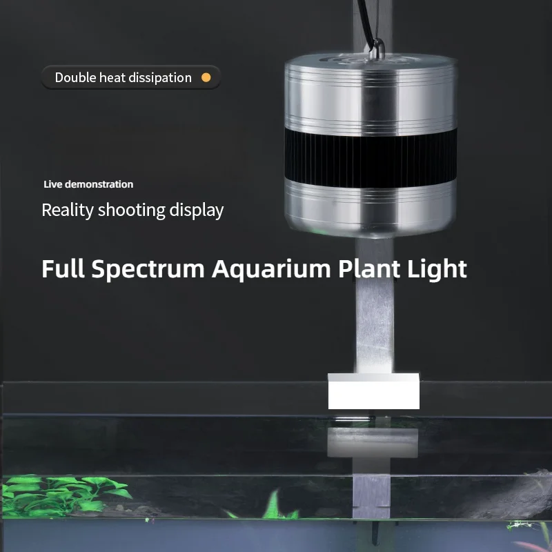 

Водонепроницаемый светодиодный светильник из алюминиевого сплава полного спектра для воды и травы, светильник для аквариума, светодиодное освещение для аквариума