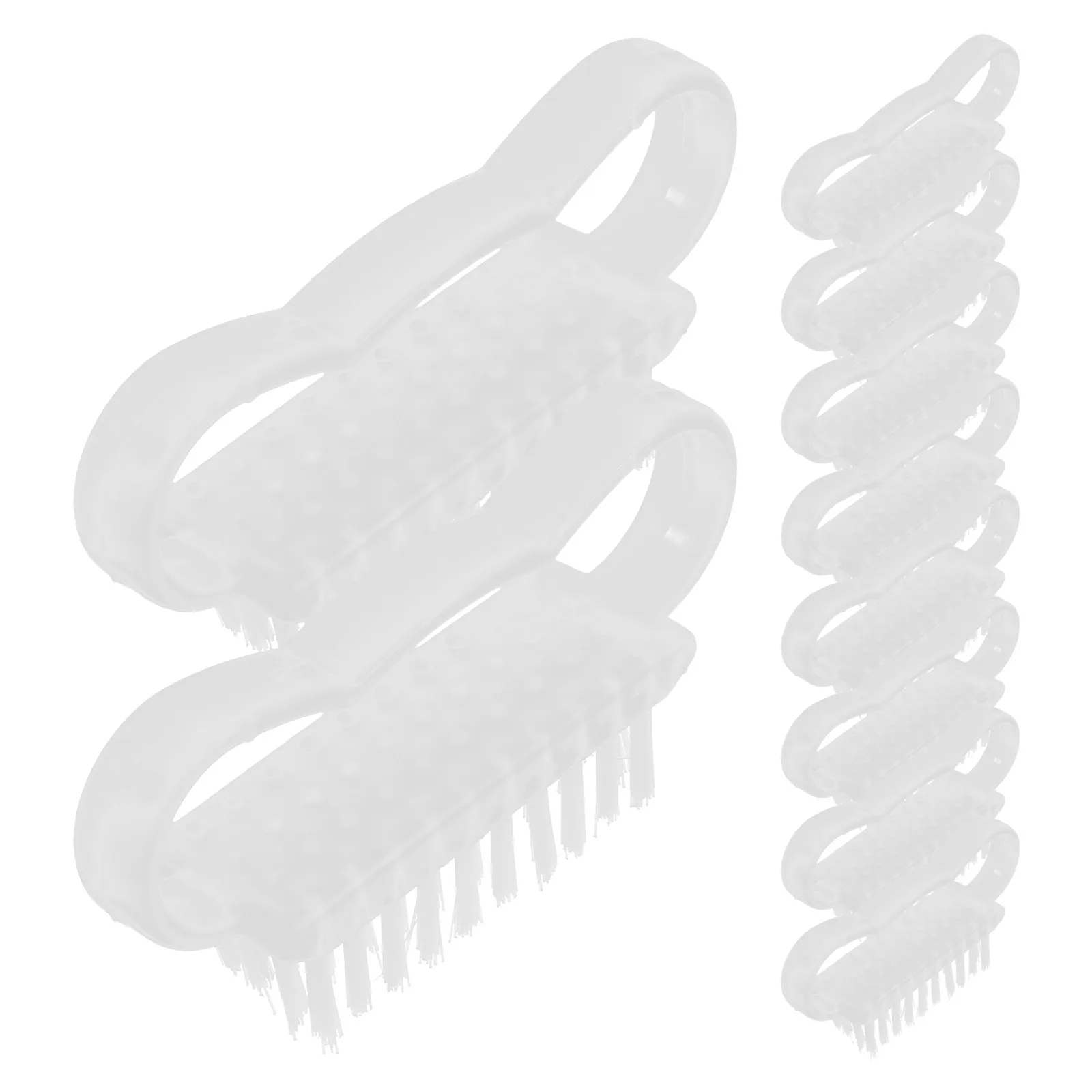 

10Pcs Reusable Nail Brush for Cleaning Fingernails Wear-Resistant Scrubber Lightweight Easy-Grip Handle Perfect for Travel Daily