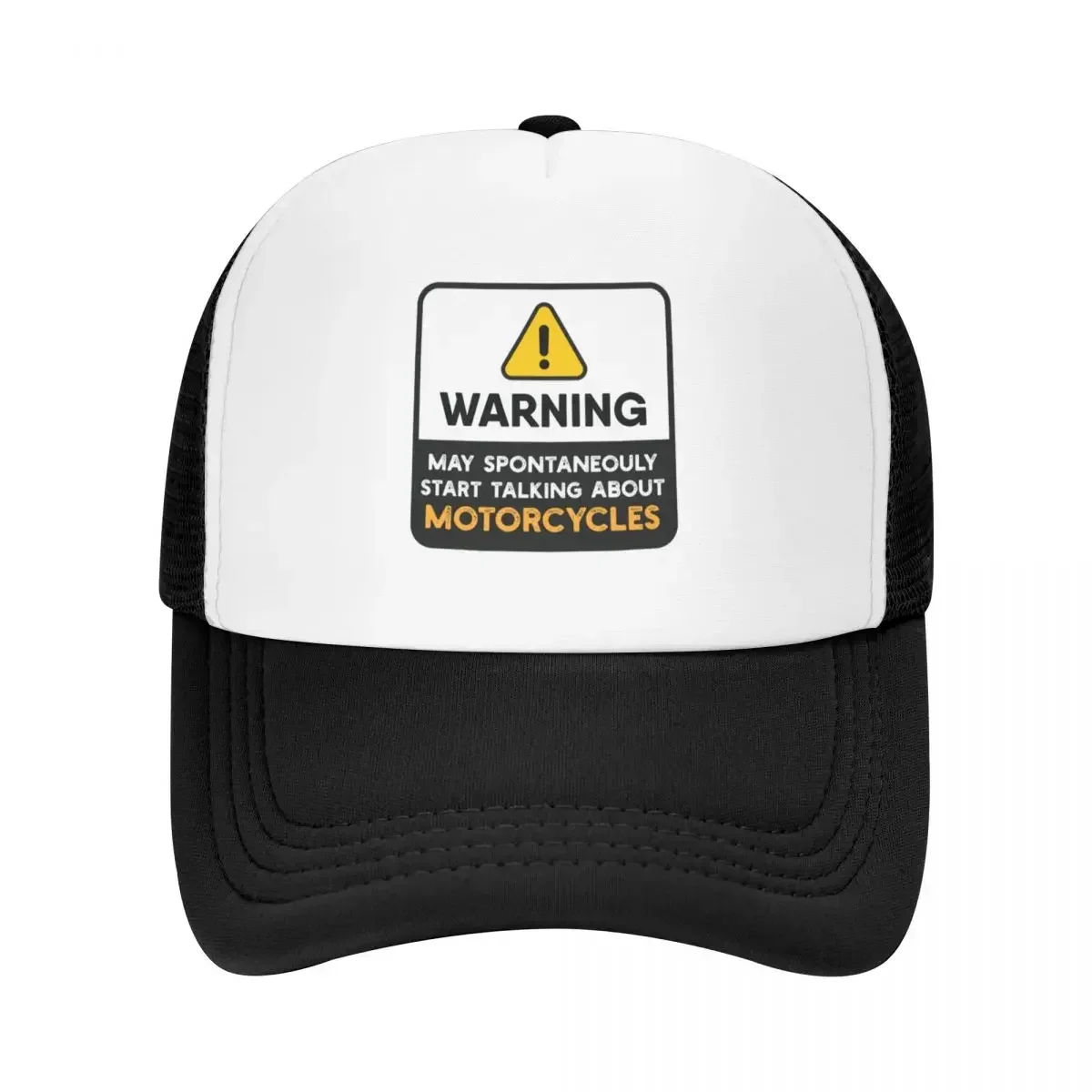 Warning I May Spontaneously Start Talking About Motorcycles Baseball Cap Icon Western Hat Ladies Men's