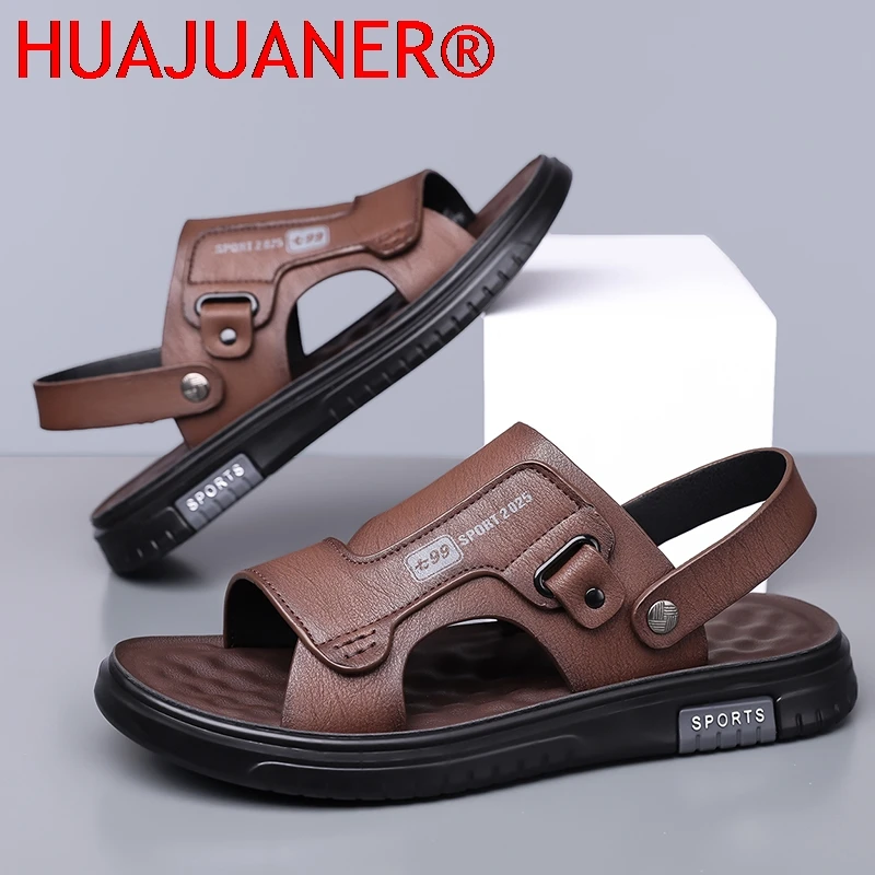 Cool Summer Slippers for Men Breathable Outdoor Walking Shoes Male Antiskid Sport Flip Flops Quick Dry Beach Sandals Surfing Sea