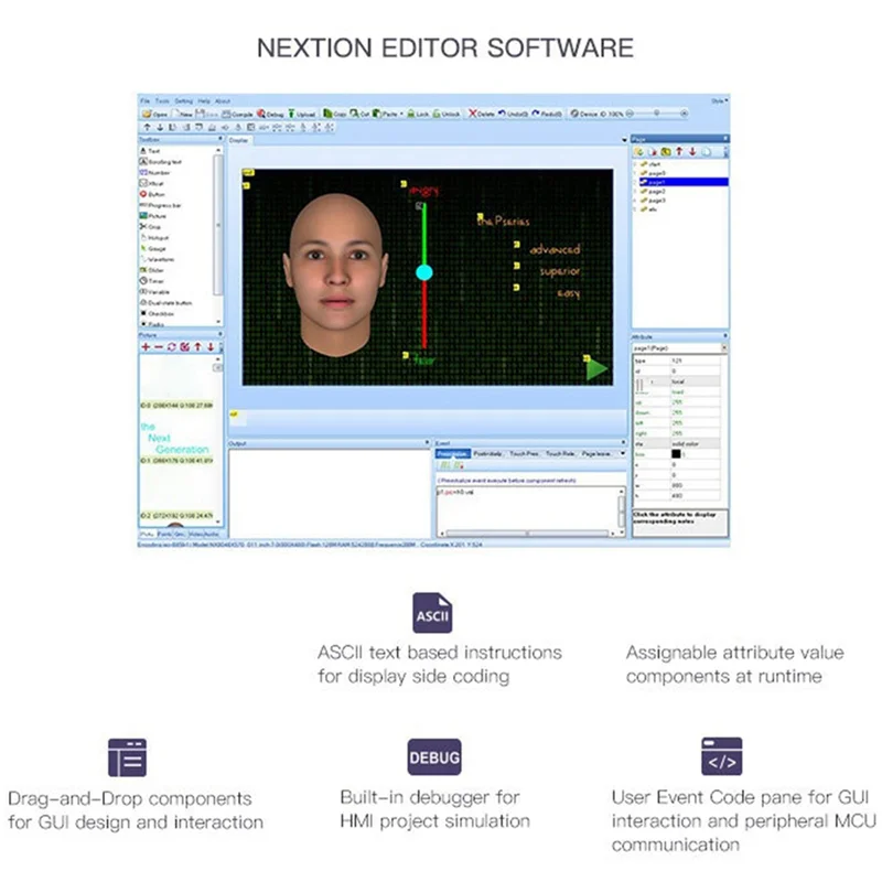 Pantalla táctil LCD HMI confiable NX1060P101-011R-I interfaz hombre-máquina de 10,1 pulgadas pantalla de resistencia HMI serie mejorada-ABDQ